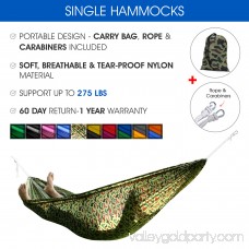Yes4All Single Lightweight Camping Hammock with Carry Bag (Camo) 566638987